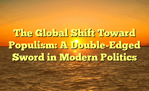 The Global Shift Toward Populism: A Double-Edged Sword in Modern Politics