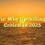 Title: Why Upskilling is Critical in 2025
